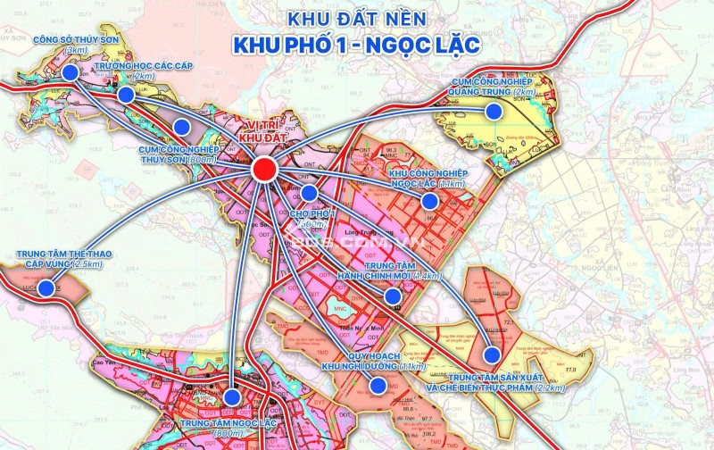 Cần bán đất nền Khu phố 1, Ngọc Lặc, Thanh Hóa, sẵn sổ